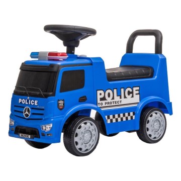 Työnnettävä auto Mercedes Poliisiauto sininen