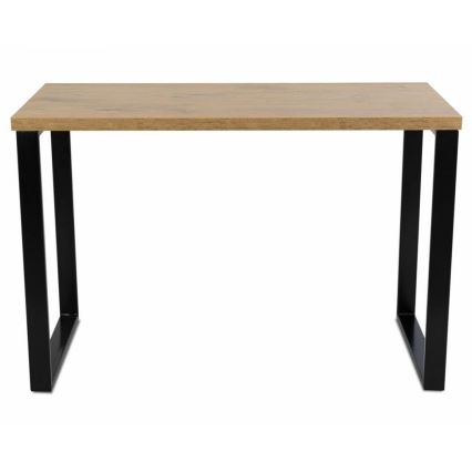 Työpöytä BLAT 140x60 cm musta/ruskea
