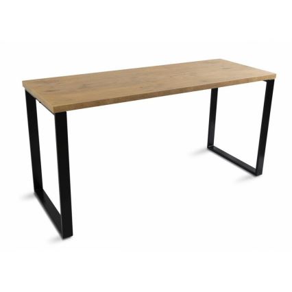 Työpöytä BLAT 160x60 cm musta/ruskea