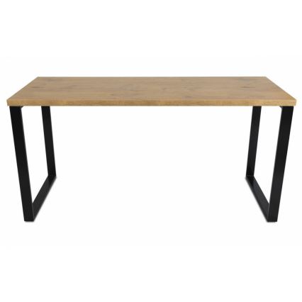 Työpöytä BLAT 160x60 cm musta/ruskea