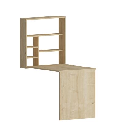 Työpöytä hyllyllä SEDIR 154,2x59 cm beige