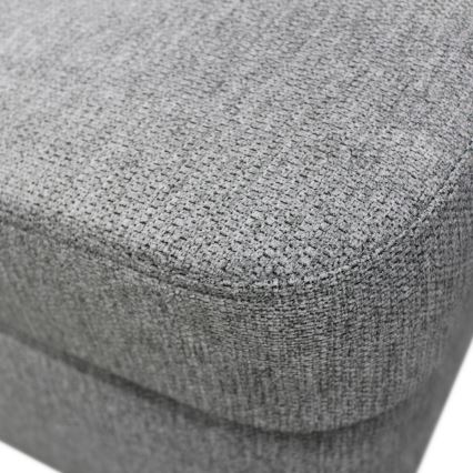 U-muotoinen vuoteeksi avattava kulmasohva säilytystilalla SERPA oikeanpuoleinen harmaa