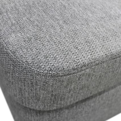 U-muotoinen vuoteeksi avattava kulmasohva säilytystilalla SERPA, vasen, harmaa