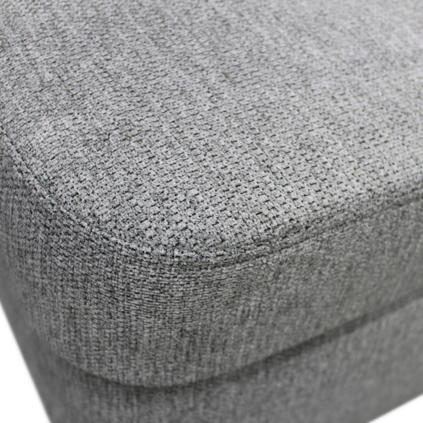 U-muotoinen vuoteeksi avattava kulmasohva säilytystilalla SERPA, vasen, harmaa