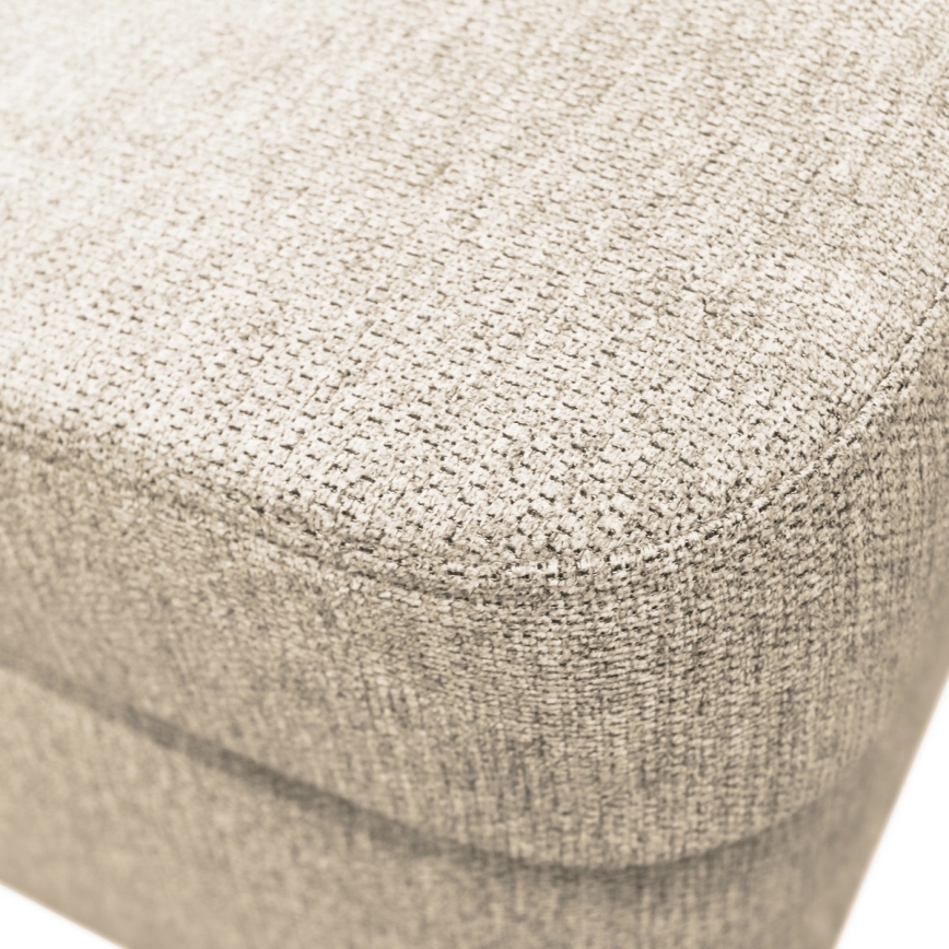 U-muotoinen, vuoteeksi avattava oikeanpuoleinen kulmasohva säilytystilalla SERPA, beige