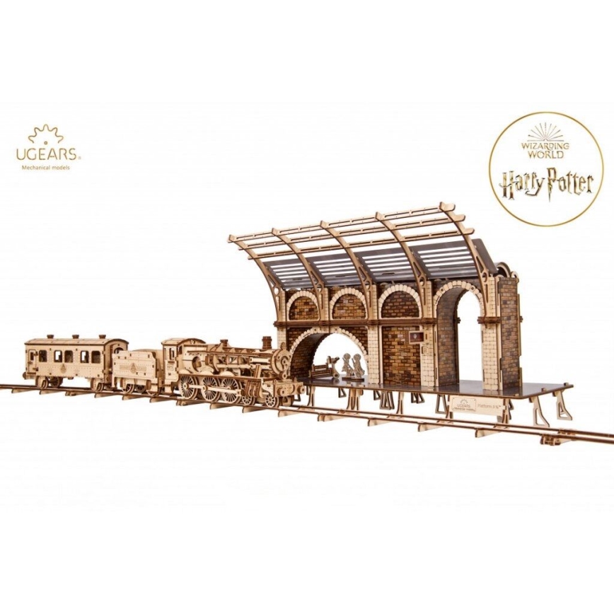 Ugears - 3D puinen mekaaninen palapeli Harry Potter junalaituri