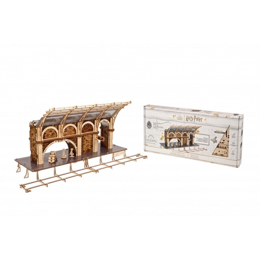 Ugears - 3D puinen mekaaninen palapeli Harry Potter junalaituri