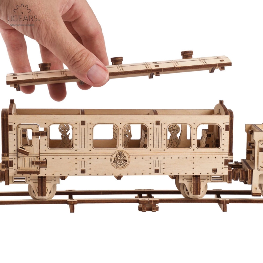 Ugears - 3D puinen mekaaninen palapeli Harry Potter Tylypahkan pikajuna