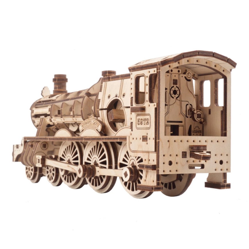 Ugears - 3D puinen mekaaninen palapeli Harry Potter Tylypahkan pikajuna