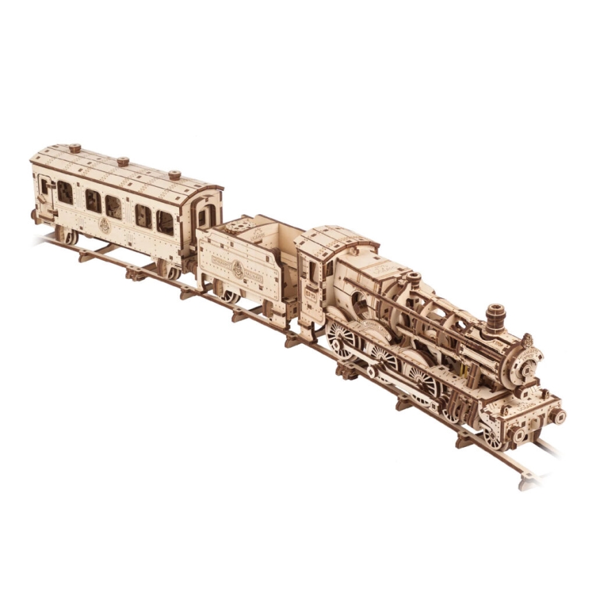 Ugears - 3D puinen mekaaninen palapeli Harry Potter Tylypahkan pikajuna