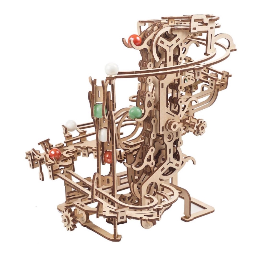Ugears - 3D puinen mekaaninen palapeli Marmorinen juoksuketju