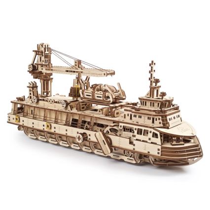 Ugears - 3D puinen mekaaninen palapeli Research vessel