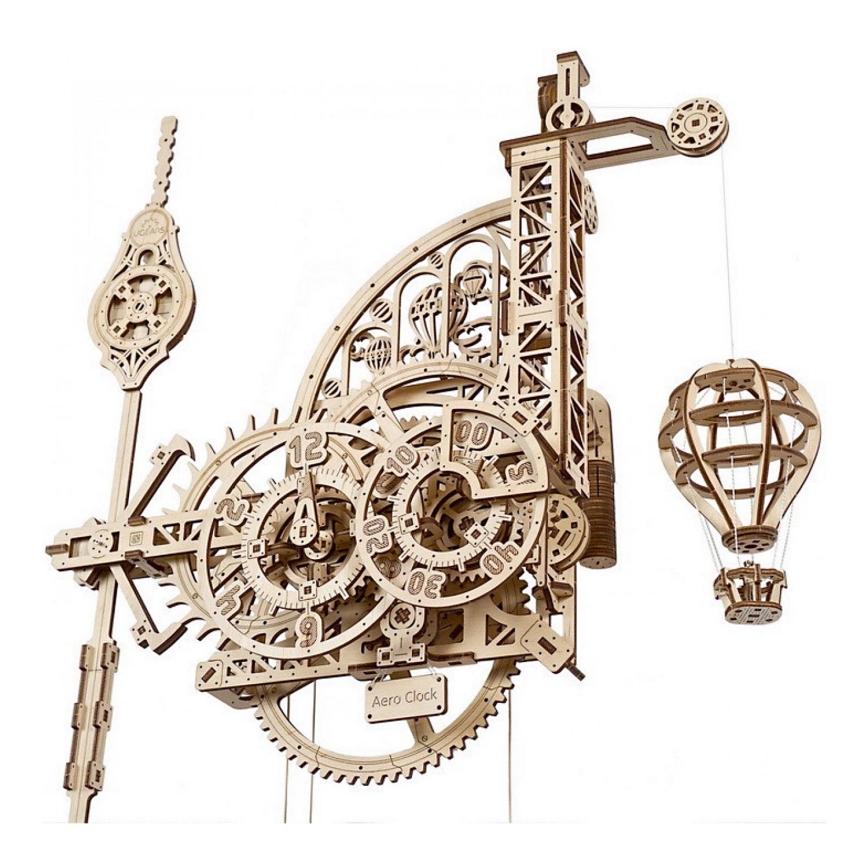 Ugears - 3D puinen mekaaninen palapeli Seinäkello Aero
