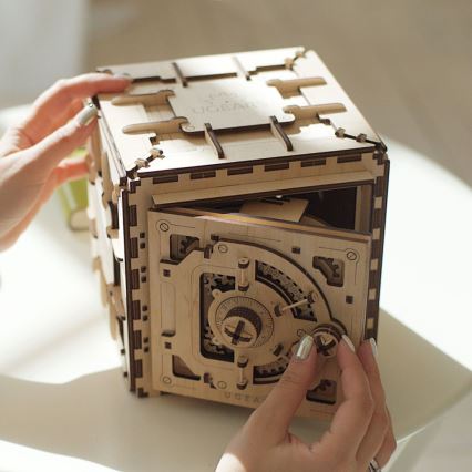 Ugears - 3D puinen mekaaninen palapeli Turvallinen