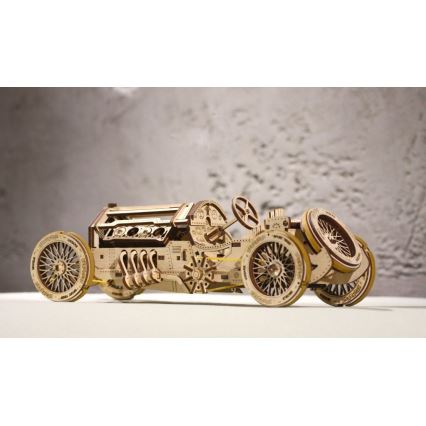 Ugears - 3D puinen mekaaninen palapeli U9 Car Grand Prix