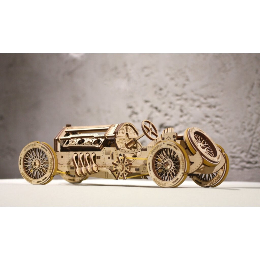 Ugears - 3D puinen mekaaninen palapeli U9 Car Grand Prix