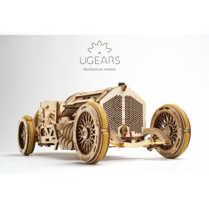 Ugears - 3D puinen mekaaninen palapeli U9 Car Grand Prix