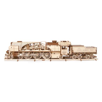Ugears - 3D puinen mekaaninen palapeli V-Express höyryveturi