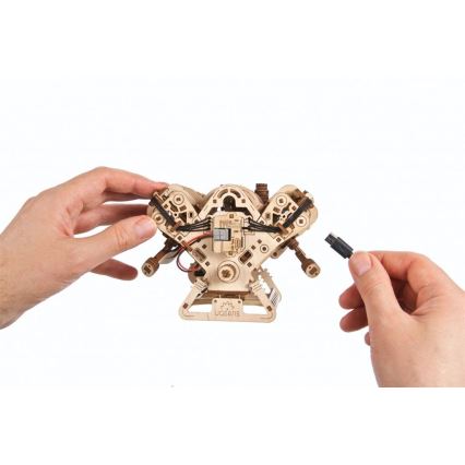 Ugears - 3D puinen mekaaninen palapeli V8-moottori