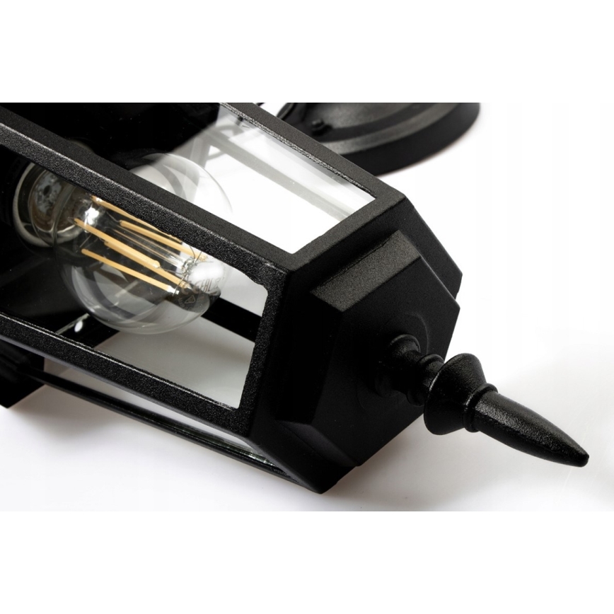 Ulkokattokruunu 1xE27/20W/230V IP43 musta