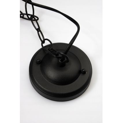 Ulkokattokruunu 1xE27/20W/230V IP43 musta