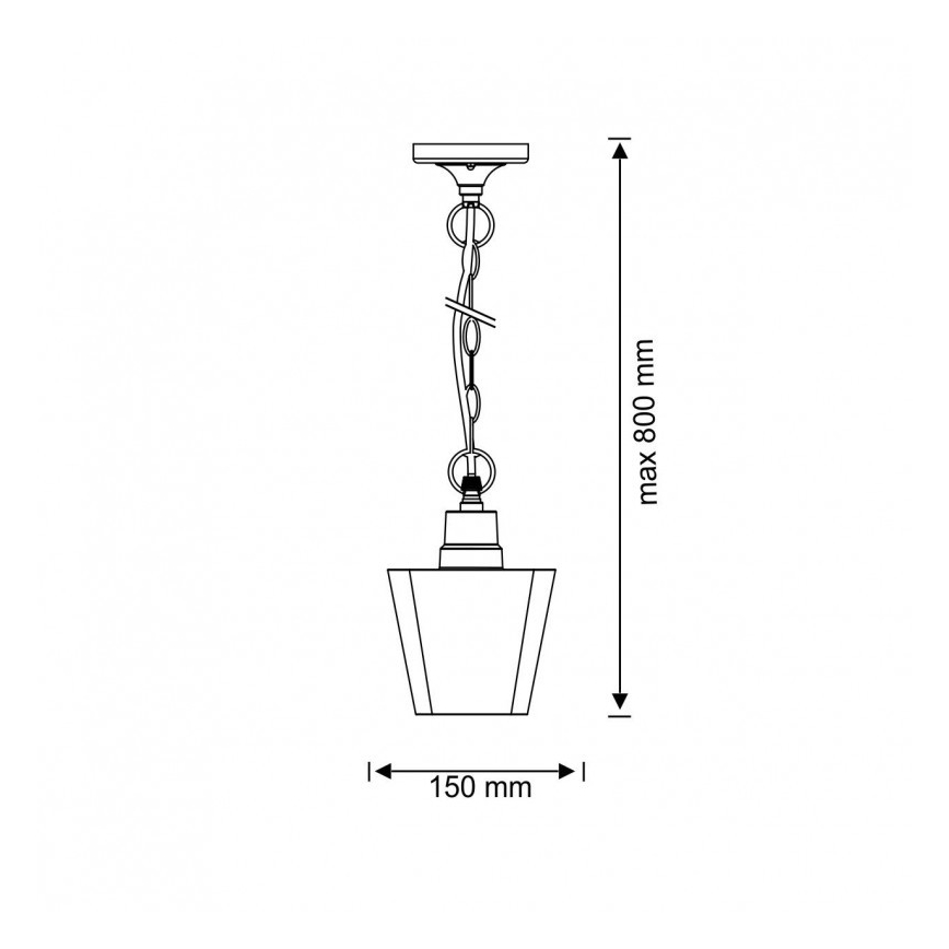 Ulkokattokruunu GIZA 1xE27/10W/230V IP44