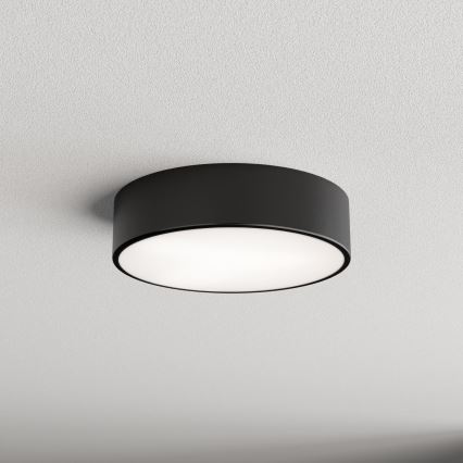Ulkokattovalaisin anturilla CLEO 2xE27/24W/230V d. 30 cm musta IP54