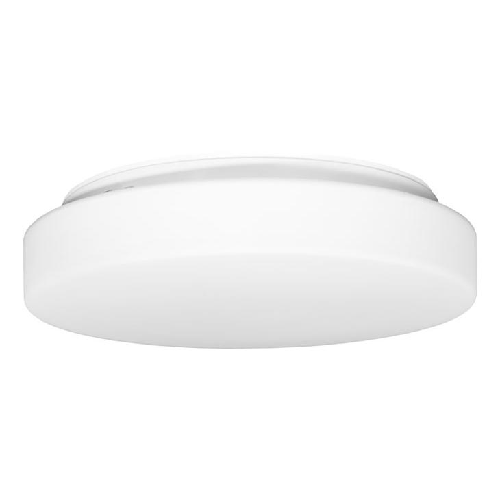 Ulkokattovalo anturilla HECTOR 2xE27/60W/230V halkaisija 40 cm IP44 opaali valkoinen
