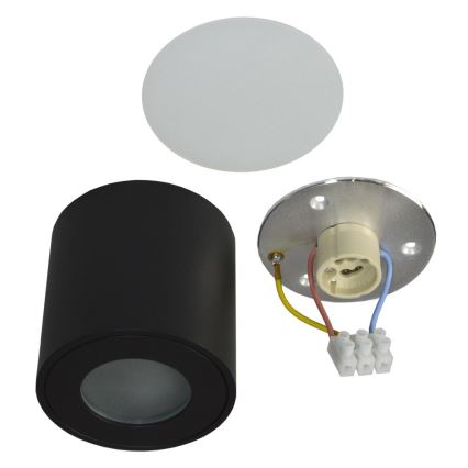 Ulkokattovalo FARA 1xGU10/50W/230V IP54 musta