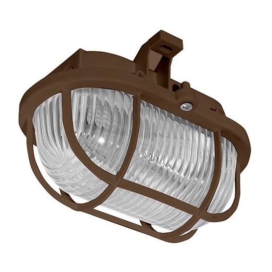 Ulkokattovalo OVAL 1xE27/60W/230V IP44 ruskea