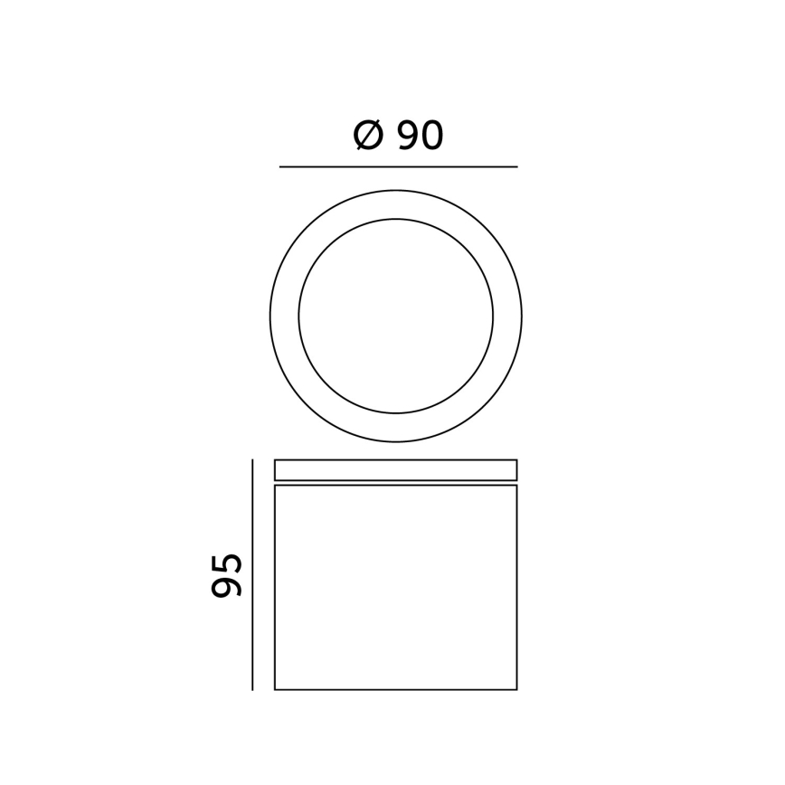 Ulkokattovalo QUAZAR 1xGU10/20W/230V IP44