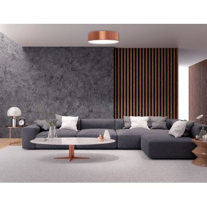 Ulkokattovalo sensorilla CLEO 3xE27/24W/230V d. 40 cm kupari IP54