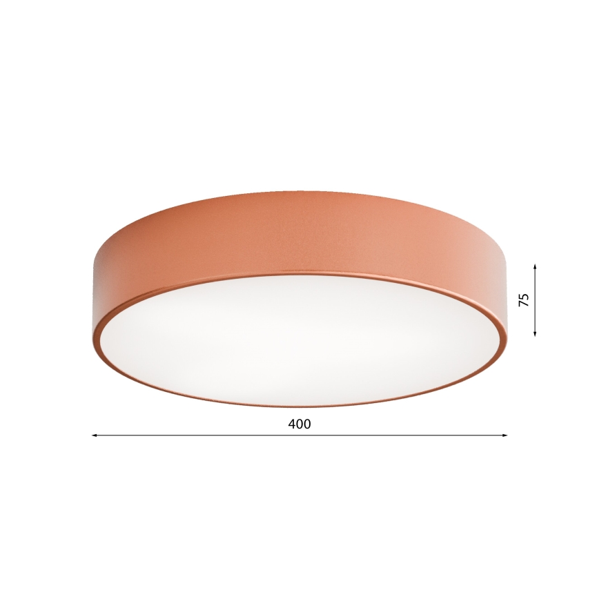 Ulkokattovalo sensorilla CLEO 3xE27/24W/230V d. 40 cm kupari IP54