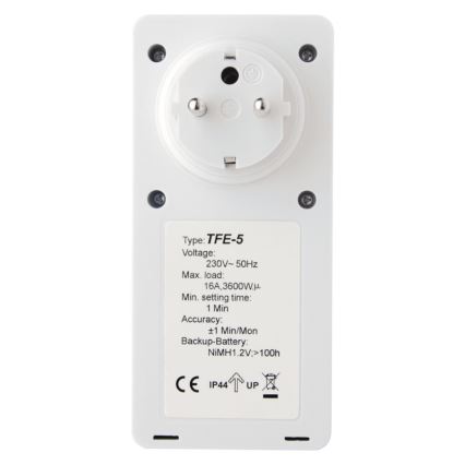 Ulkokäyttöinen digitaalinen ajastin 230V/16A IP44