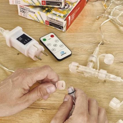 Ulkokäyttöön tarkoitettu haaroituskaapeli liitäntäketjuille 0,5 m IP44