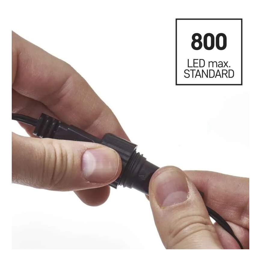 Ulkokäyttöön tarkoitettu haaroituskaapeli liitäntäketjuille 0,5 m IP44