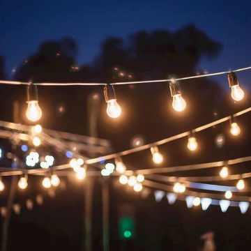 Ulkokäyttöön tarkoitettu koristeketju GARLAND 6,5 m 5xE27/15W/230V IP44