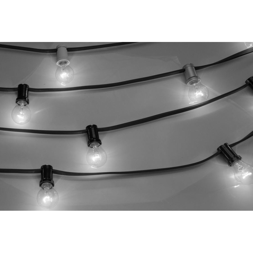 Ulkokäyttöön tarkoitettu koristeketju GARLAND 6,5 m 5xE27/15W/230V IP44