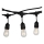 Ulkoketju STRING 5m 10xE27 / 40W / 230V IP54