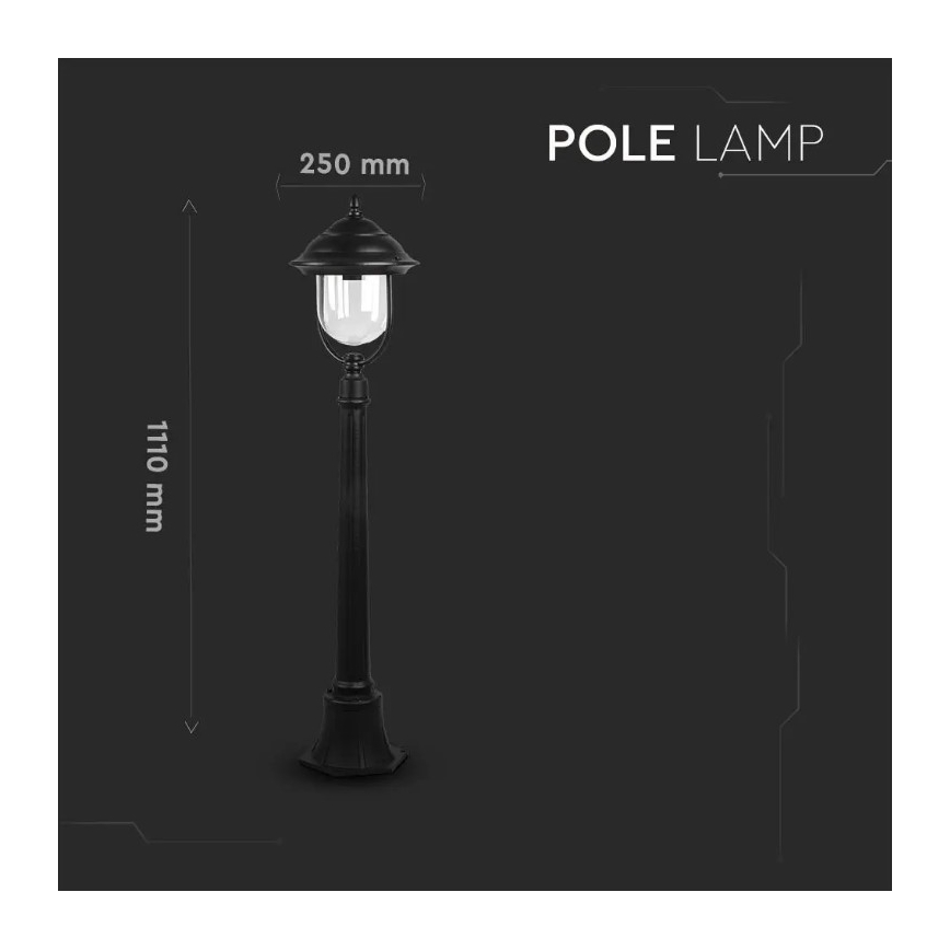 Ulkolamppu 1xE27/60W/230V 111 cm IP44