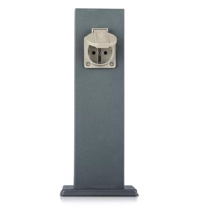 Ulkopistorasiapylväs SCHUKO 2Z 230V IP44