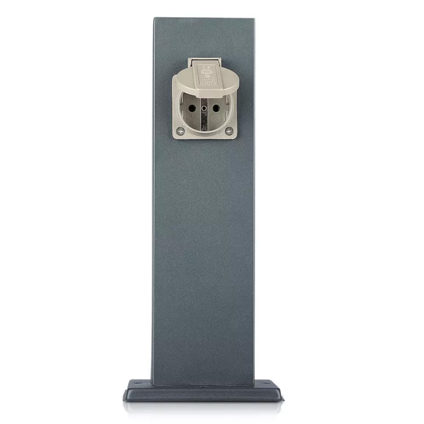 Ulkopistorasiapylväs SCHUKO 2Z 230V IP44