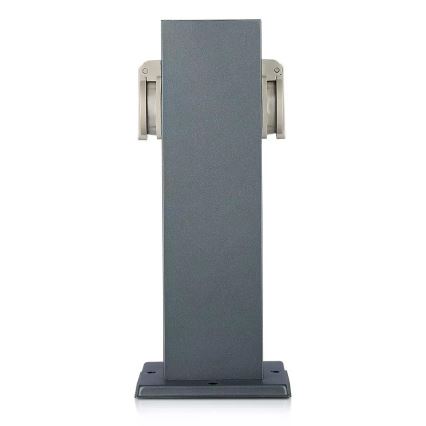 Ulkopistorasiapylväs SCHUKO 2Z 230V IP44