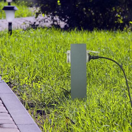 Ulkopistorasiapylväs SCHUKO 2Z 230V IP44