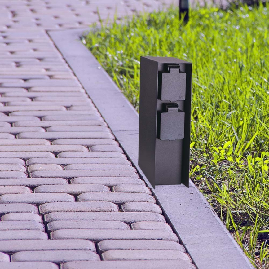 Ulkopistorasiapylväs 2Z 230V IP44