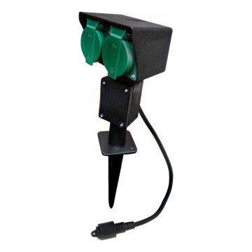 Ulkopistorasiapylväs EASY CONNECT 2Z 3600W/230V IP44 vihreä