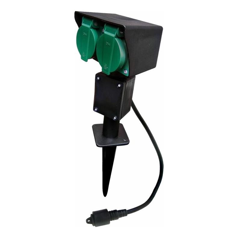 Ulkopistorasiapylväs EASY CONNECT 2Z 3600W/230V IP44 vihreä