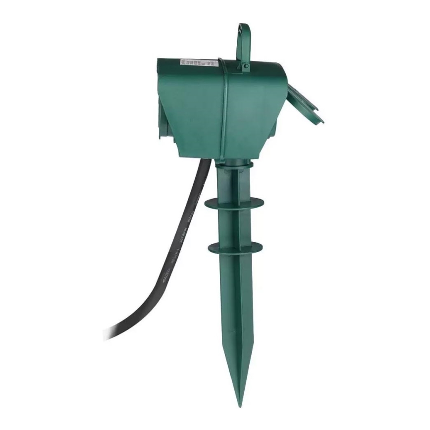 Ulkopistorasiapylväs SCHUKO 4Z 230V IP44