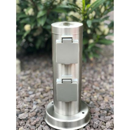 Ulkopistorasiapylväs SYDNEY 4Z SCHUKO 230V IP44