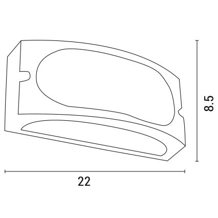 Ulkoseinävalaisin 1xE27/10W/230V IP54 harmaa